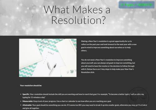 New Year's Resolution Digital Breakout | New Years Escape Room