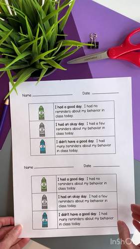 Daily Behavior Chart