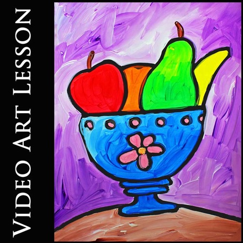 Really accessories astronaut Easy Video Art Project Drawing & Painting a Fruit Bowl Tutorial | TpT