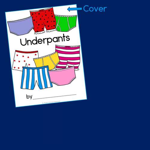 Underpants Class Book with Sight Words Underwear Vocabulary Posters