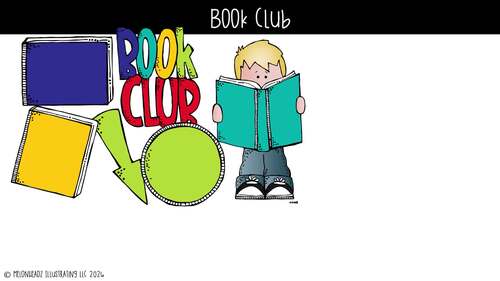Book Club clip art, reading, library COMBO PACK by Melonheadz Clipart