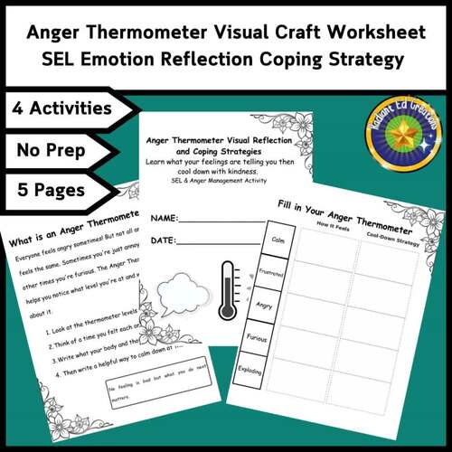 Anger Visual Craft SEL Emotion Reflect Cope Stress Mental Kind Empathy ...