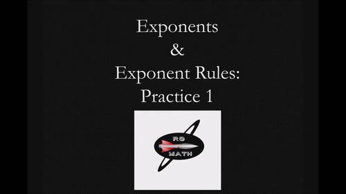 Introduction to Exponents Lesson with Video- Distance