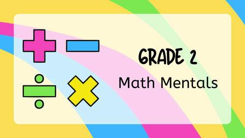 Grade 2 Mental Math by Finance Curriculum Hub | TPT