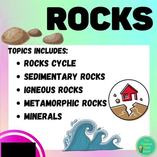 Metamorphic Rocks Notes Activity Slides and Lesson- Rocks Earth Science Unit