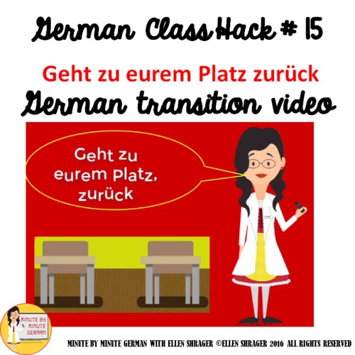 Preview of 15_German Class Transition Video "Return to Your Seats" for CI TCI TPRS 90% TL