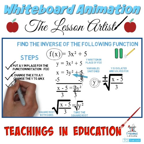 Inverse Functions #2: Whiteboard Animation by Teachings in Education