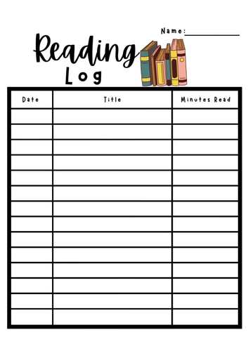 Reading Log by Keep Learning with Teacher Tess | TPT
