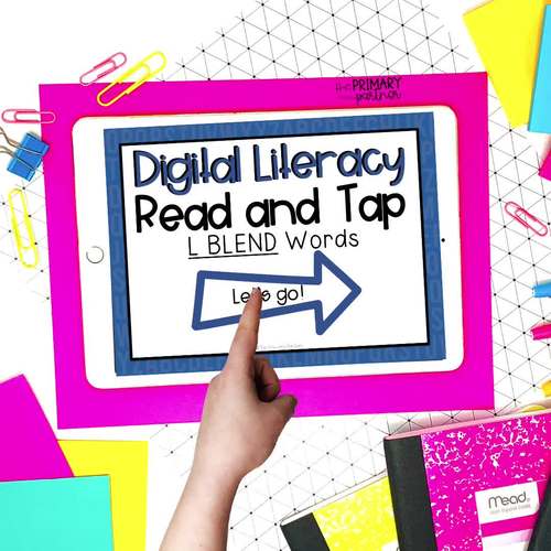 L Blends Digital Interactive Task Cards | Self-Checking Google Slides & PDF