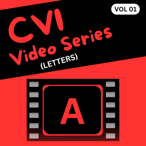 Preview of CVI Video Series Vol 01|ABC Lesson for Kids with Cerebral Visual Impairment(Red)