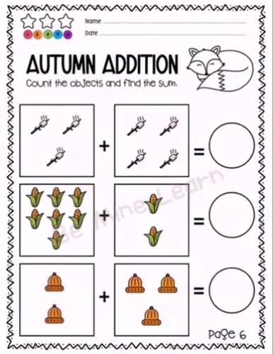 Addition to 10 with Pictures | Counting and Adding Activities (K.-Grade 1)