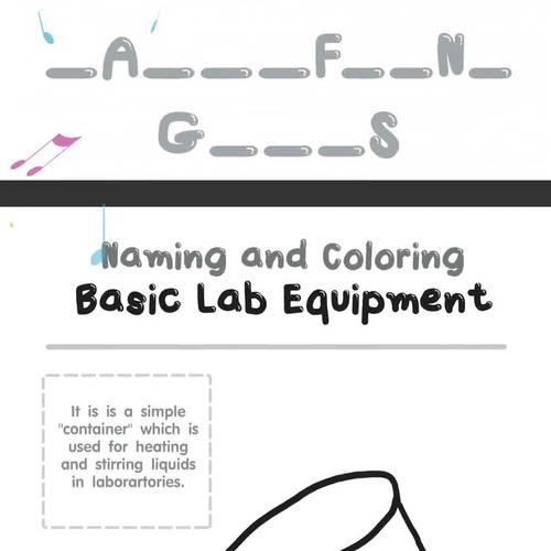 Science lab tools worksheet
