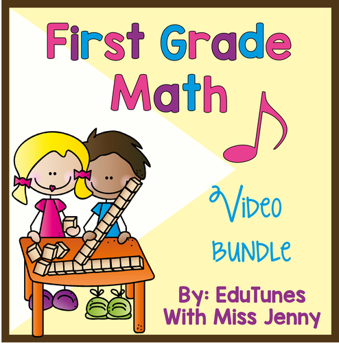 Preview of 1st Grade Common Core Math Music Videos - ALL Standards
