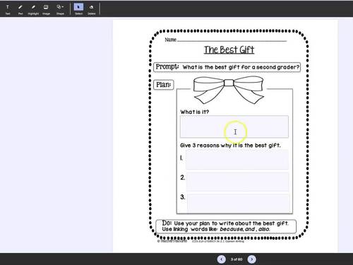SECOND GRADE WRITING PROMPTS Opinion Persuasive Informative Narrative ...