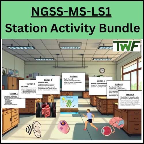 Station Activity Bundle - NGSS-MS-LS1 - From Molecules to Organisms