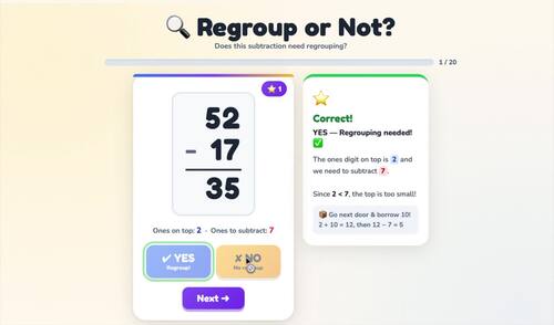 2-Digit Addition & Subtraction Spring Math Worksheets for 1st & 2nd Grade
