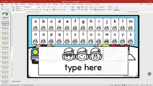 Elf Faces Crack the Code - Editable - PowerPoint by KinderCrafting
