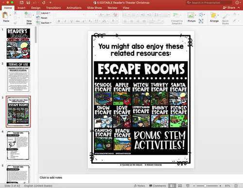 Christmas Readers Theater Scripts EDITABLE