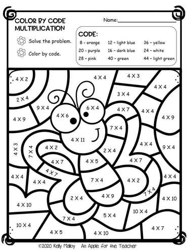 end of the year math activities 3rd grade multiplication coloring worksheets