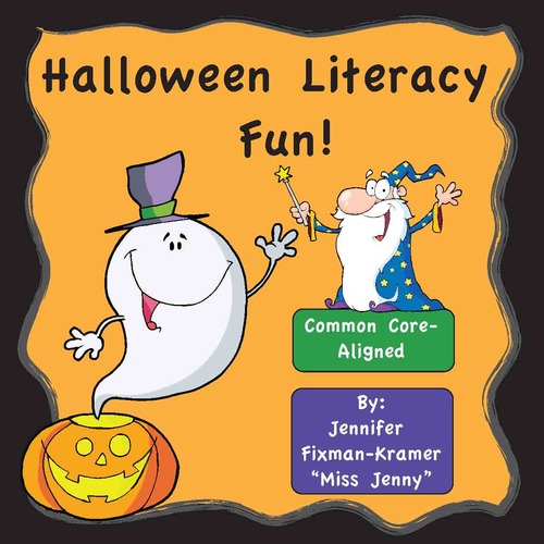Preview of Halloween Literacy and Music Video Set