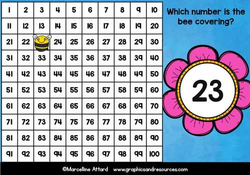 BOOM CARDS SPRING ACTIVITY (KINDERGARTEN HUNDREDS CHART MISSING NUMBERS