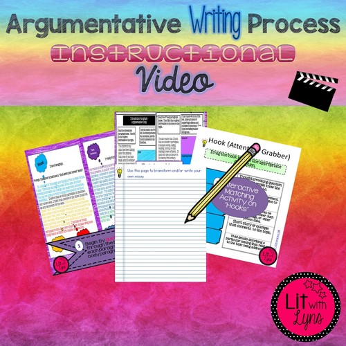 Preview of Argumentative Essay Writing  Instructional Video  Distance Learning