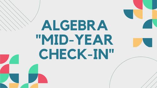 Algebra 1 Mid-year Check-in Game by Katelyn C Scoggins | TPT