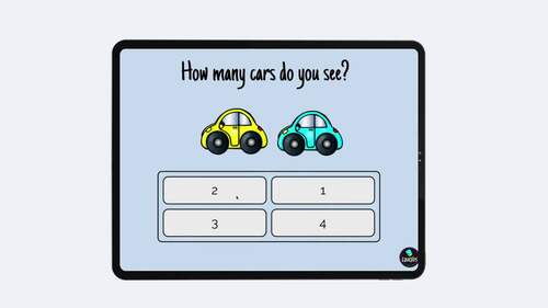 Counting Objects 1-10 Math Boom Cards (ABLLS-R R4 + R8)