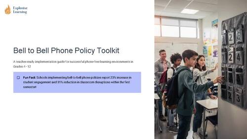 Bell - to - Bell Phone Policy Student Lesson Pack Toolkit Grades 412 ...