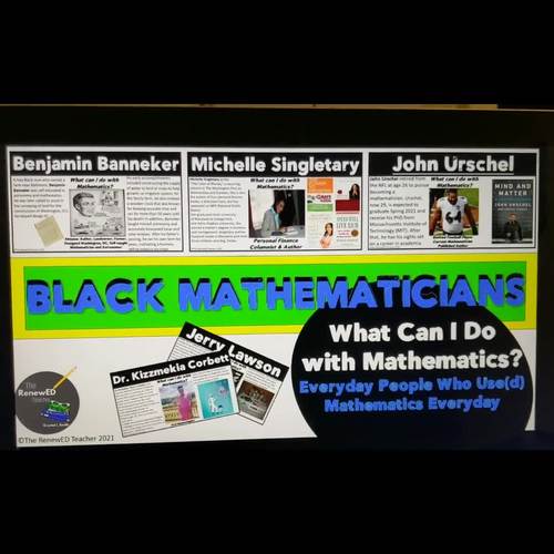 Black Mathematicians by The RenewED Teacher | TPT