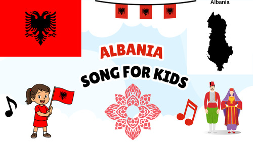 Preview of Albania Song for Kids | Country Song with Real Footage | MP3 & Lyrics PDF