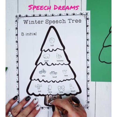 Winter Speech Therapy Craft | Articulation & Language Activity for ...