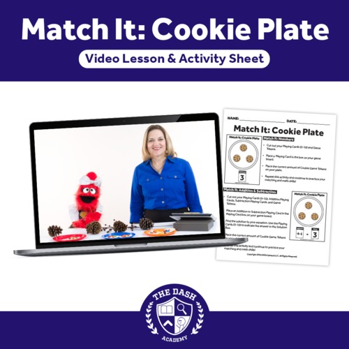 Preview of Match It: Cookie Plate [Great File Folder Game!]