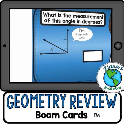 Geometry Review Boom Deck Digital Task Cards by Liana's Small World
