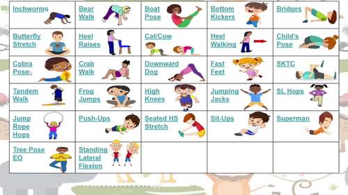 Animal Spin a Gross Motor Movement BUNDLE by Fitness for Kiddos | TPT