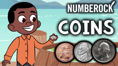 Preview of US Coins Song ♫♪ Money and Change to a Dollar FREEBIE by NUMBEROCK