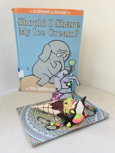 Preview of Should I Share My Ice Cream? - Mo Willems literacy themed craft
