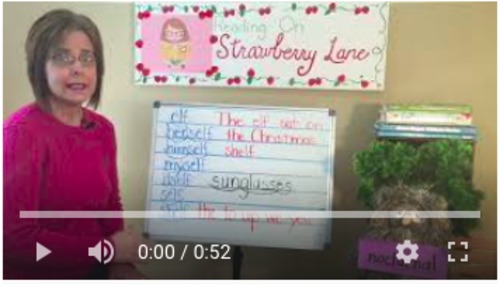 Preview of VIDEO: Reading: Set 1. Lesson 18. Word Family Pattern -elf