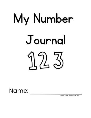 Preschool Interactive Math Notebook
