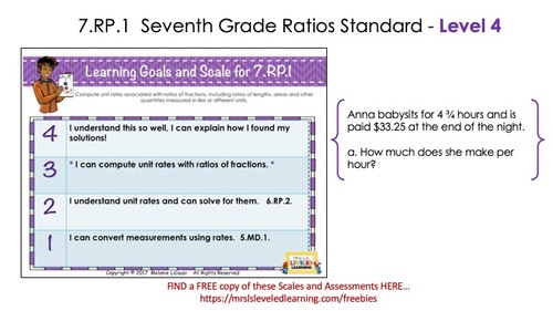 Preview of How to Teach Proficiency Scales Video – 7th Grade Ratios & Proportions Example