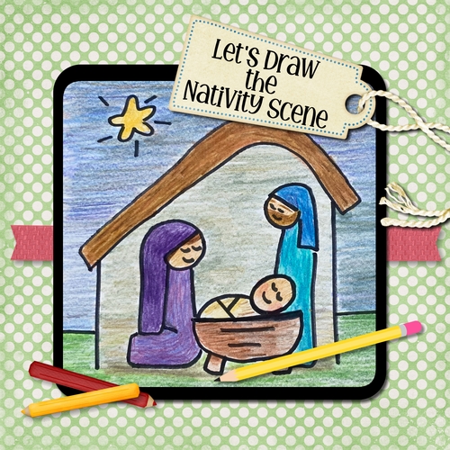 Preview of Let’s Draw the Nativity Scene