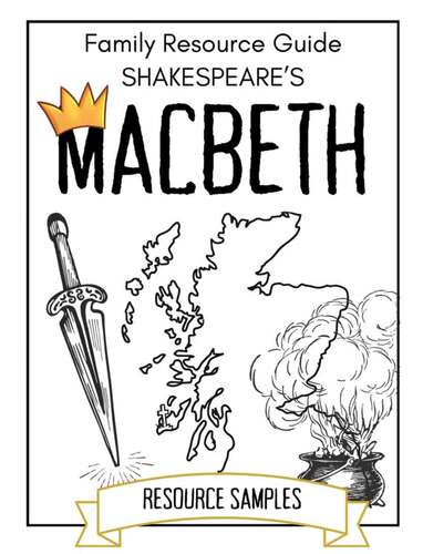 Shakespeare's Macbeth Unit Reader's Theater, Activities, Coloring Pages ...