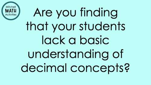 Decimal Concept Posters - Print and Digital Math Reference Sheets for ...
