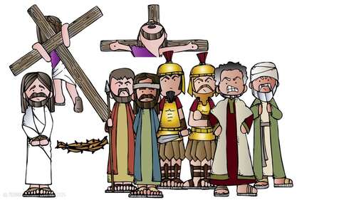 The Crucifixion clip art, Jesus, Bible, Easter MINI by Melonheadz Clipart