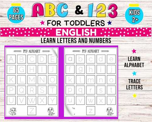 ABC and Numbers Coloring Pack for Toddlers by Power Kids by Marina