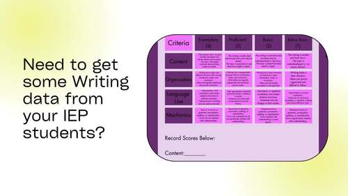 Special Ed | Level 5 Fifth Grade Writing Prompts and Rubric | TPT