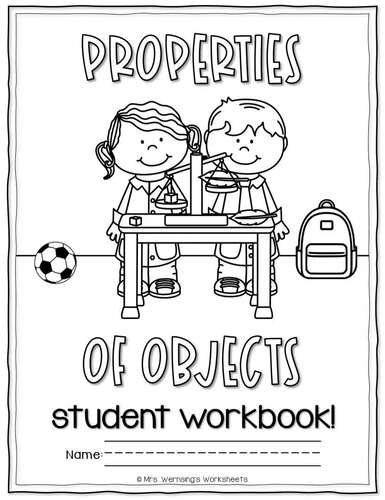 Properties of Objects Complete Unit - KINDERGARTEN SCIENCE #4 | TPT