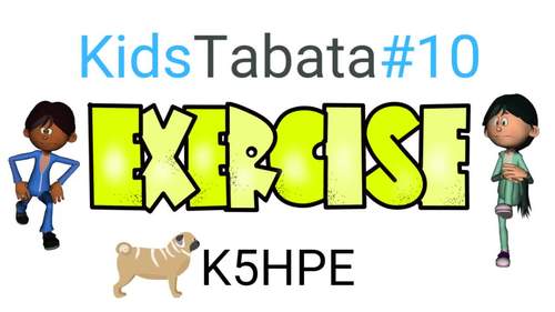 Kids Tabata 10 Star Jump Exercise HIIT High Intensity Interval Training