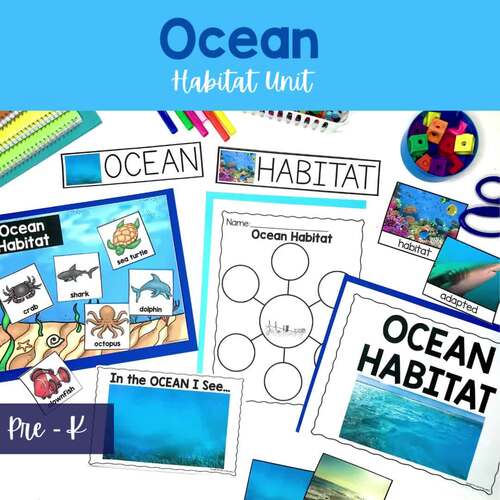 Ocean Habitat Science Lessons and Activities for Pre-K by A Dab of Glue ...