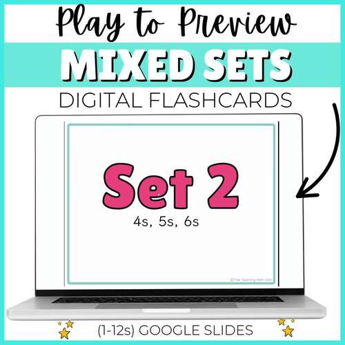 Digital Multiplicat Fact Practice Mixed Set Flashcards- Self-checking Slides